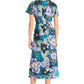 Floral Print Dress by Maggy London in Teal/Green