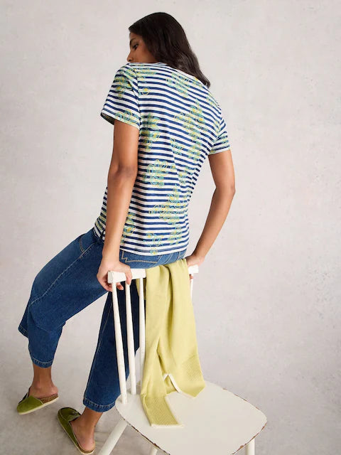 Abbie Tee by White Stuff in Blue Stripe