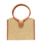 Ibiza Straw Handbag w/Leather Handles by Shebobo in Natural