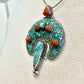 Vintage Tibetan Turquoise & Coral Pendant Necklace by Everything Tibetan