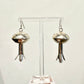 Handmade Native American Squash Blossom Earrings by Sunwest Silver