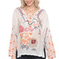 Charlize Embroidered Silk Blouse by Johnny Was in White