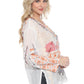 Charlize Embroidered Silk Blouse by Johnny Was in White