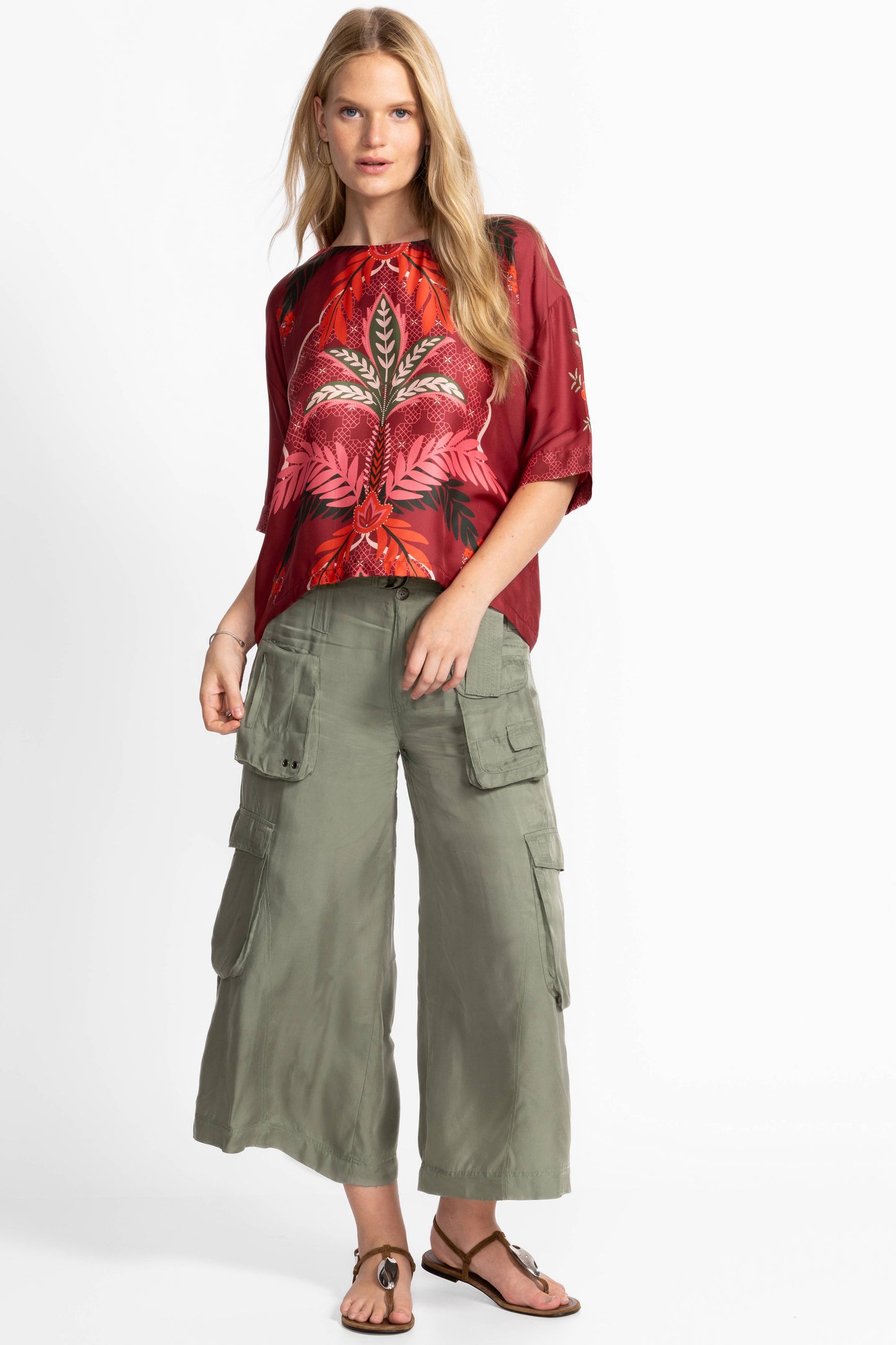 Arden Oversized Blouse by Johnny Was in Caleta