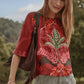 Arden Oversized Blouse by Johnny Was in Caleta