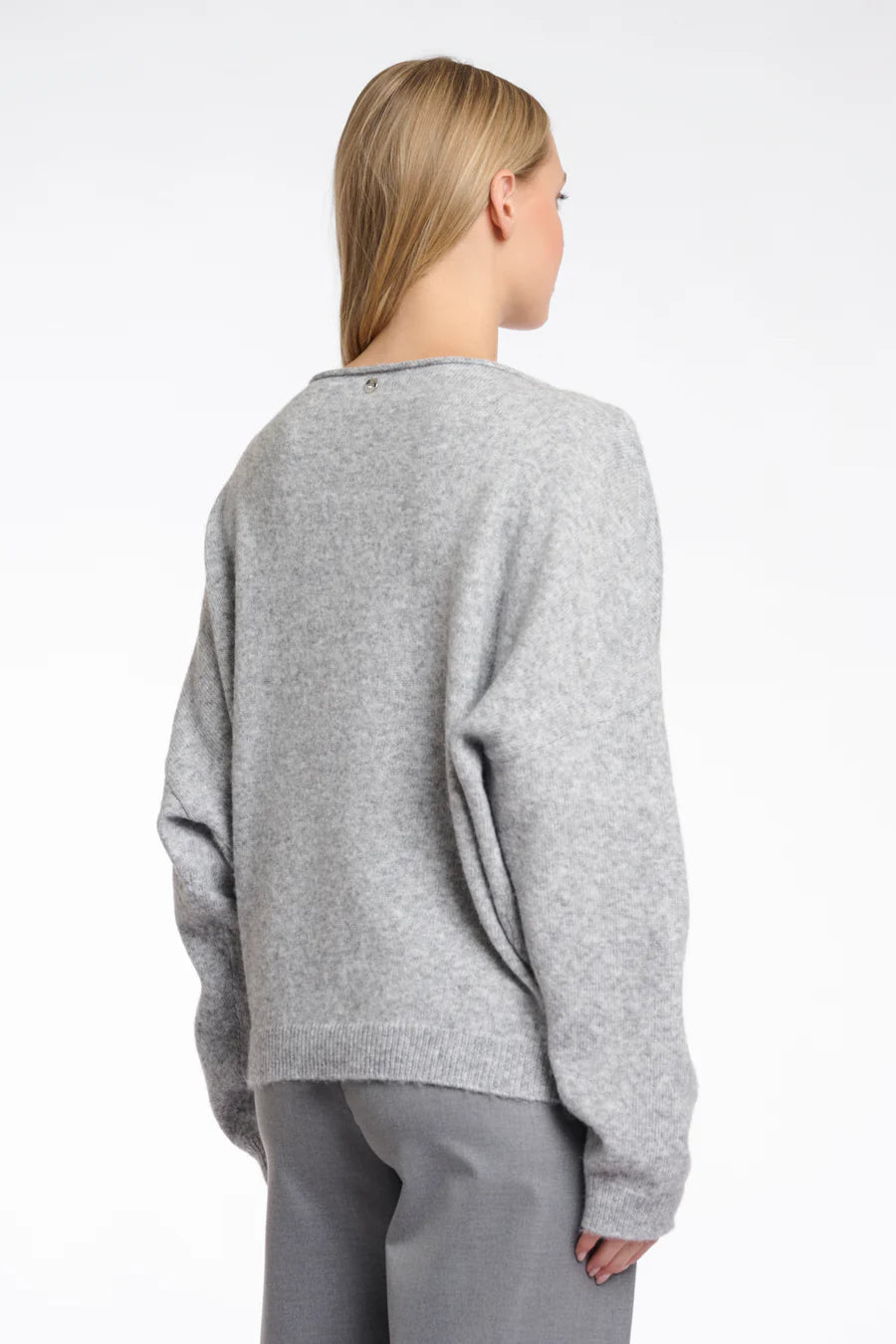 Lemmis Sweater by Rino & Pelle in Light Grey Melange
