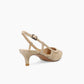 Deena Suede Low Heel Shoe by Pelle Moda in Mushroom