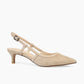 Deena Suede Low Heel Shoe by Pelle Moda in Mushroom