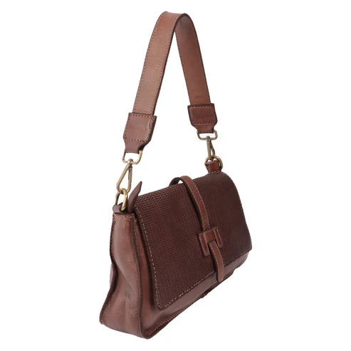 Sophie Shoulder Bag by Verdipelle in Brown