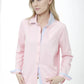 Button Down Collar Top by InCashmere in Pink