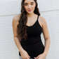 Built-In Bra Cami by Elietian in Black