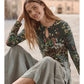 The Janie Favorite Keyhole Top by Johnny Was in Ash Bird