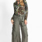 The Janie Favorite Keyhole Top by Johnny Was in Ash Bird