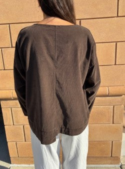 Cord Top by SAGA in Coco