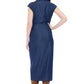 Chambray Dress by Maggy London in Indigo Blue