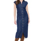Chambray Dress by Maggy London in Indigo Blue