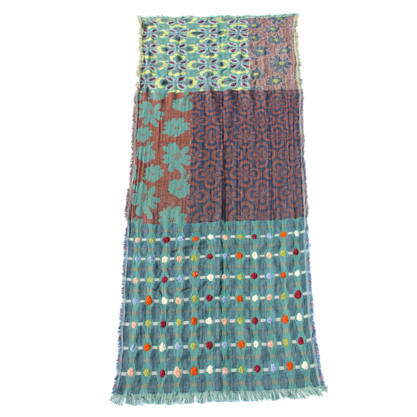 Scarf by Vismaya Scarves in Teal Blue