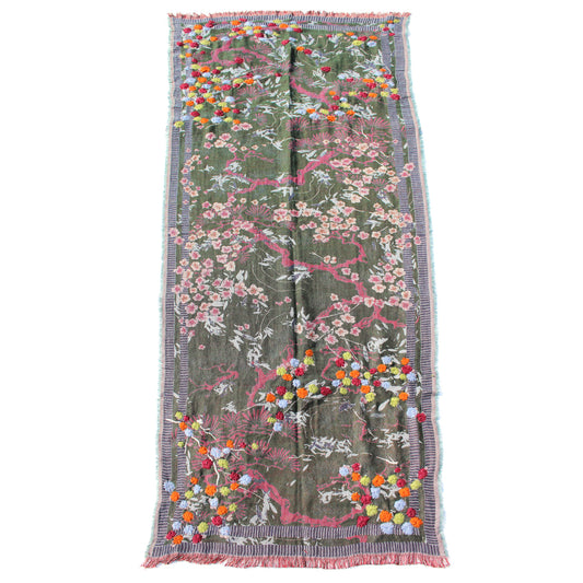 Scarf by Vismaya Scarves in Shrub Green