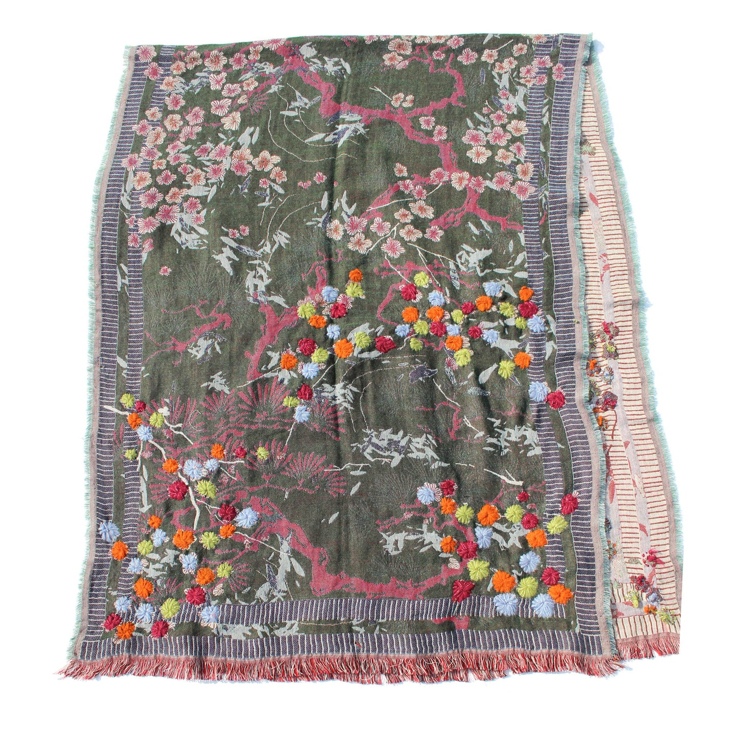 Scarf by Vismaya Scarves in Shrub Green
