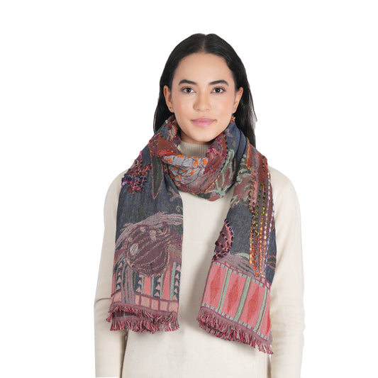 Scarf by Vismaya Scarves in Moroccan Blue