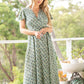 Short Sleeve Wrap Dress by Cienna in Asha