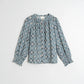 Ikat Print Shirt by Indi & Cold in Azul Vintage