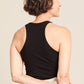 Ribbed Racerback Tank by Boody in Black