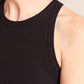 Ribbed Racerback Tank by Boody in Black