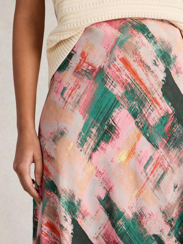 Hope Bias Cut Maxi Skirt by White Stuff in Pink