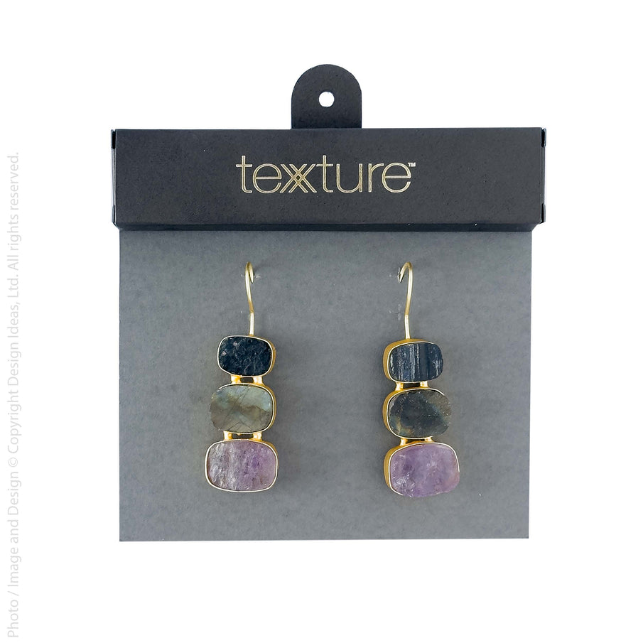 Ratu Earrings by Texture in Gold