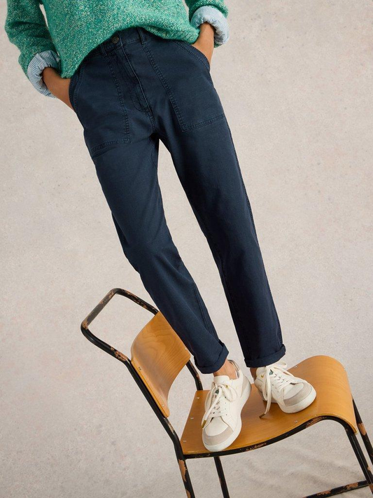 Twister Chino Trouser by White Stuff in Dark Navy
