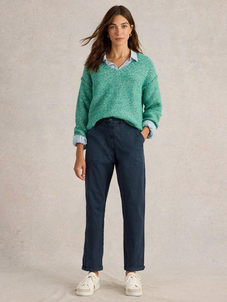 Twister Chino Trouser by White Stuff in Dark Navy