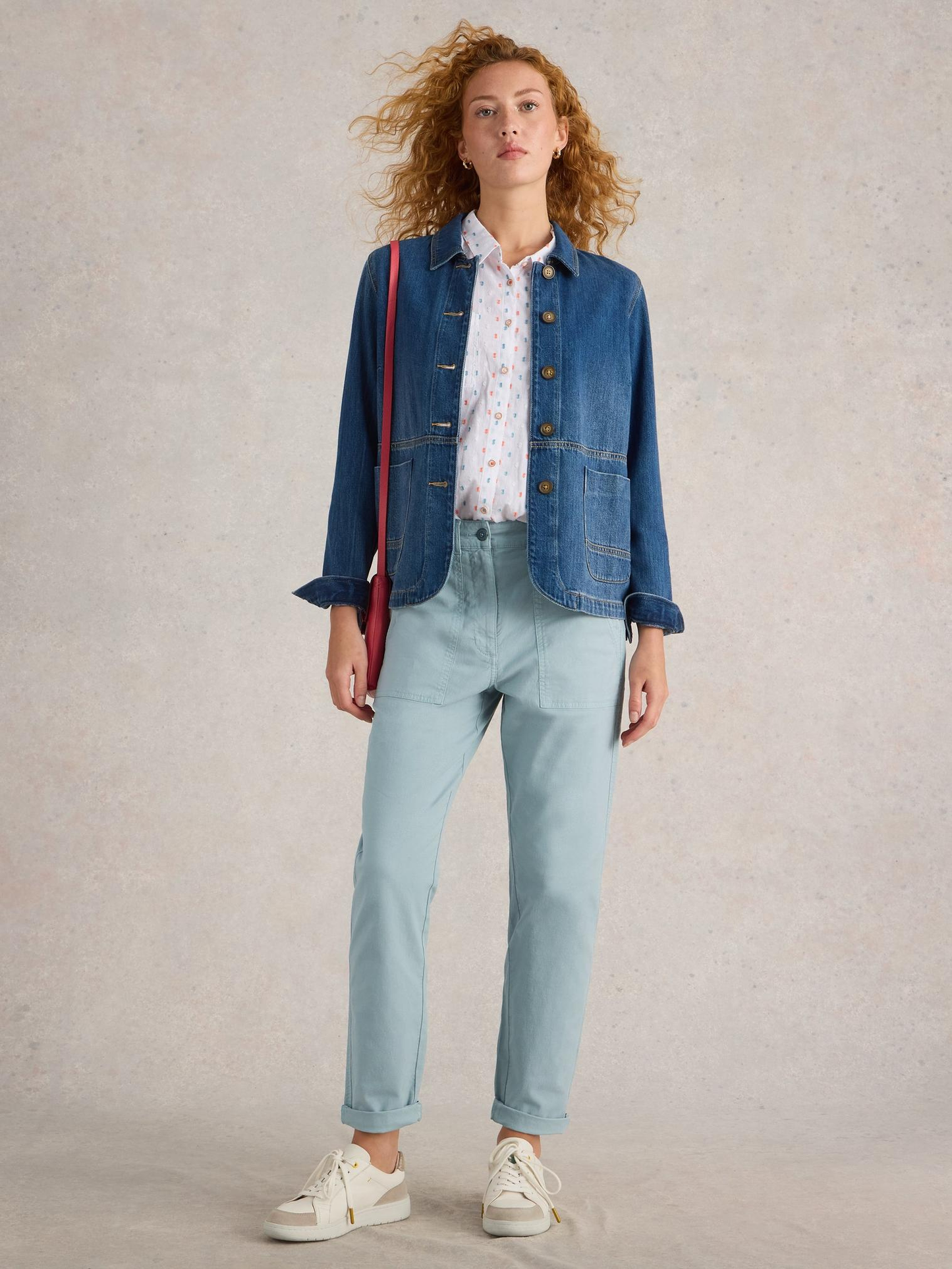 Twister Chino Trouser by White Stuff in Light Blue