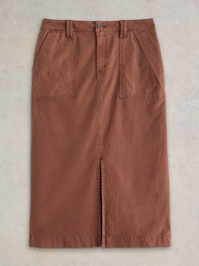 Maren Midi Skirt by White Stuff in Dark Tan