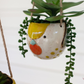 Set of 3 Ceramic Hanging Bird Planters by Kalalou