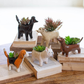 Set of 5 Ceramic Dog Planters by Kalalou