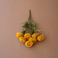 Bundle of 7 Artificial Mustard Ball Dahlias by Kalalou
