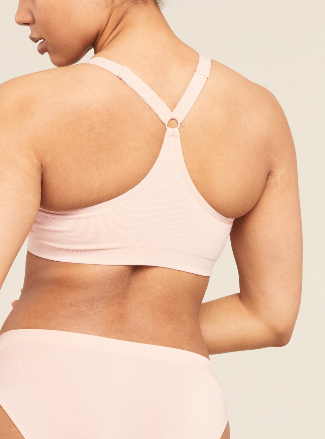Full Bust Racerback Wireless Bra by Boody in Nude