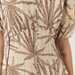 Adaline Dress by Exquise in Brown/Beige